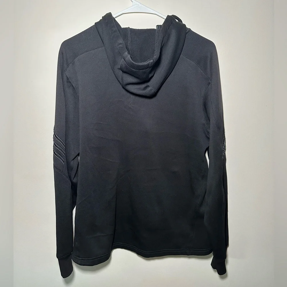 Adidas Black Clima Zip Up Hoodie With BGSU Logo - Picture 5 of 6